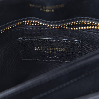 Saint Laurent Calfskin Y Quilted Monogram Toy Loulou Crossbody Bag Black 5 of 8
