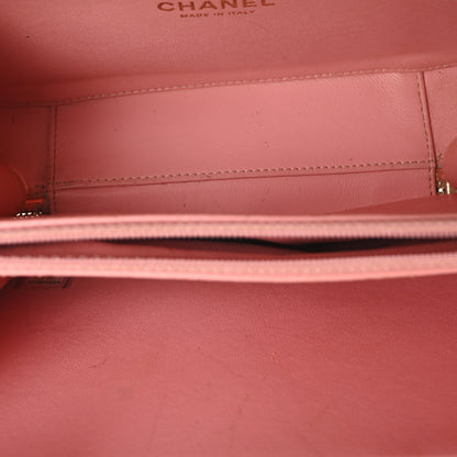 Chanel Caviar Quilted Medium CC Filigree Vanity Case Rose Pink 5 of 10