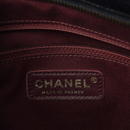 Chanel Glazed Caviar Coco Pleats Tote Black 6 of 9