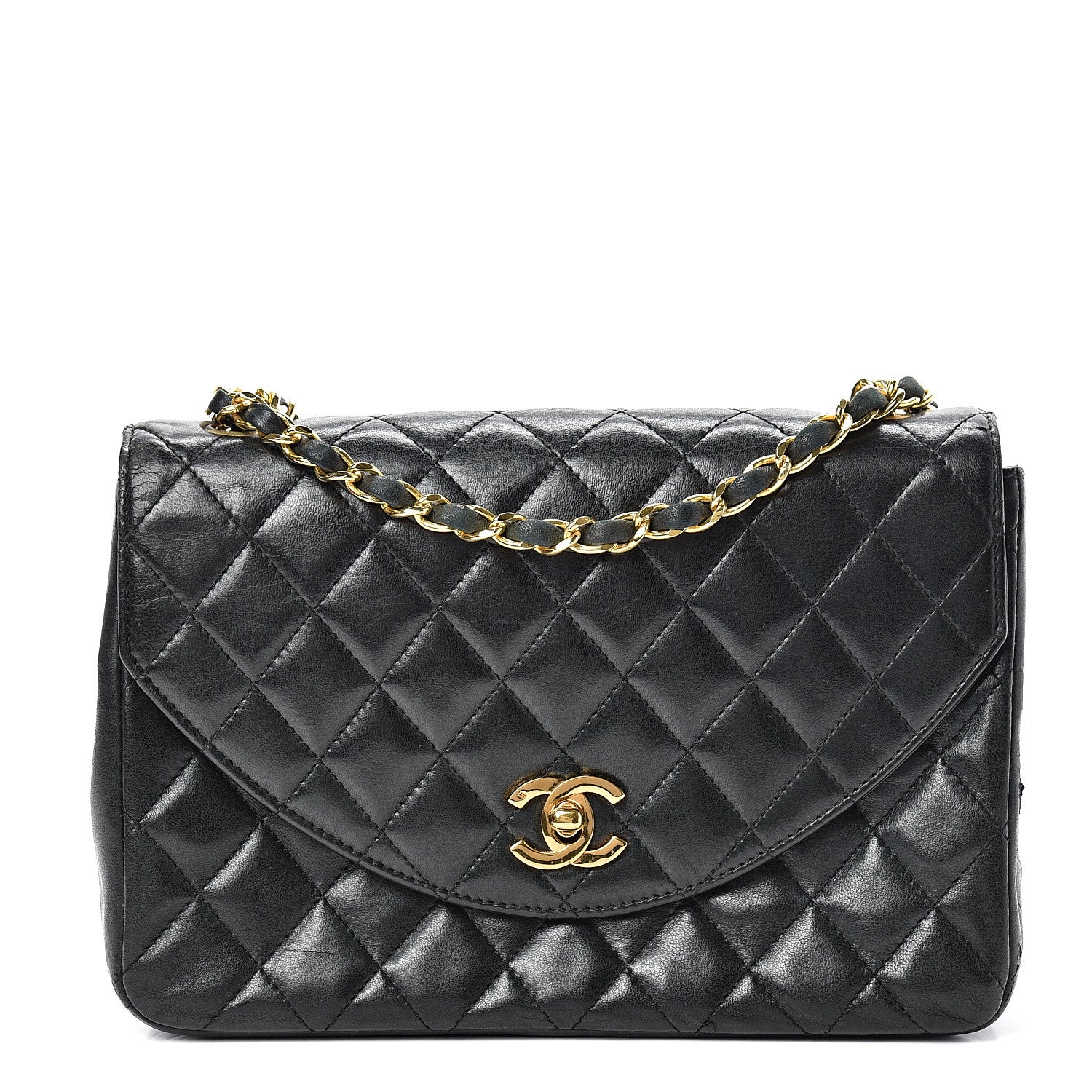 Chanel Lambskin Quilted Small Single Flap Black 1 of 22