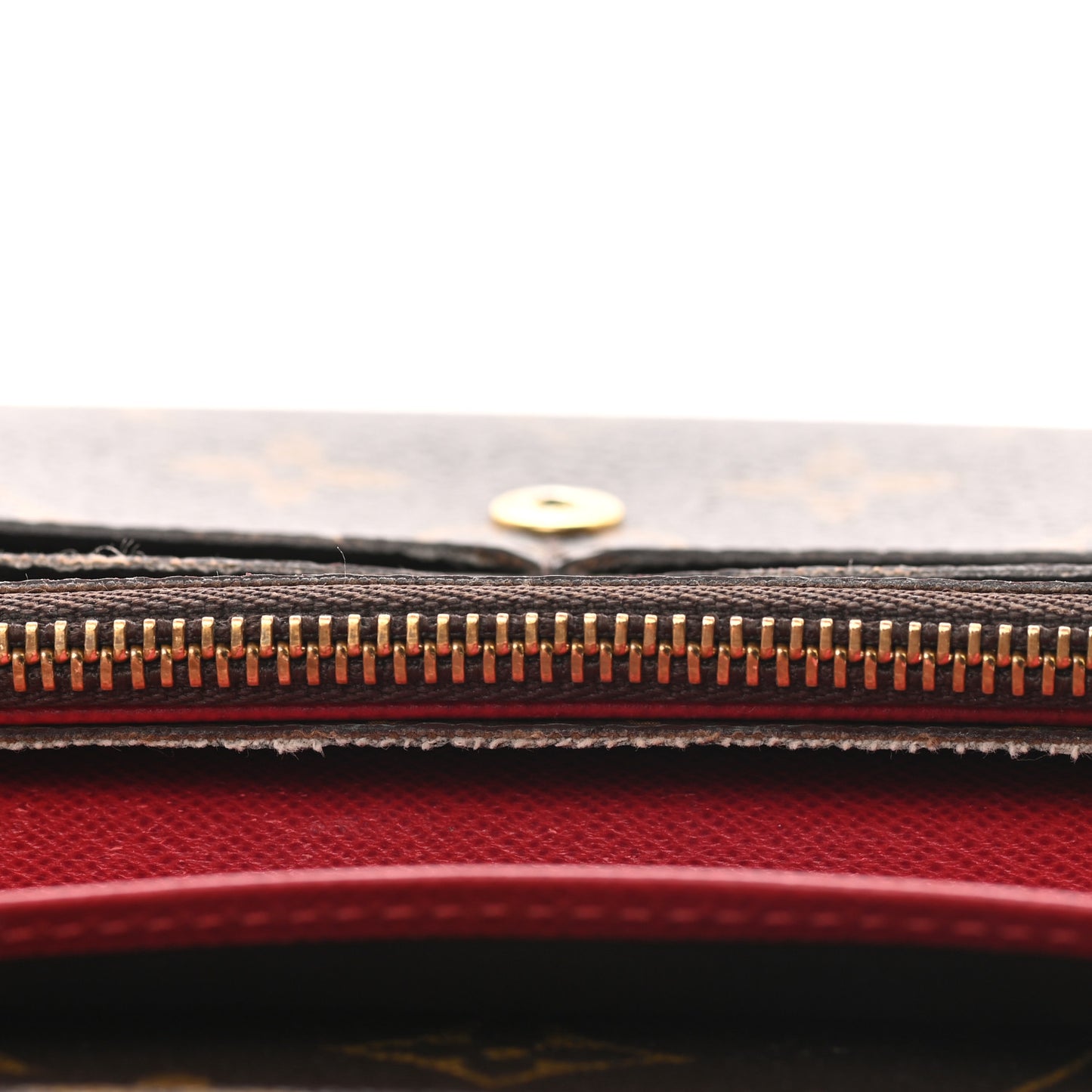 Monogram Emilie Wallet Red