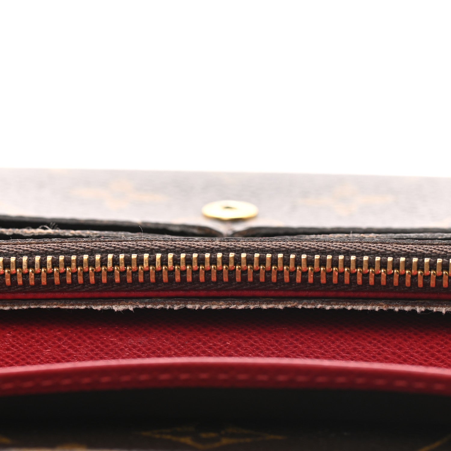 Louis Vuitton Monogram Emilie Wallet Red 7 of 10