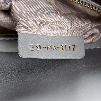 Christian Dior Lambskin Cannage Small Lucky Badges Lady Dior Grey 7 of 10