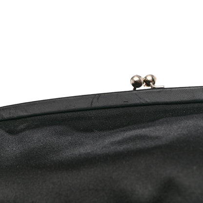 Prada Tessuto Nylon Nappa Kisslock Shoulder Bag Black 11 of 14
