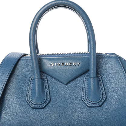 Givenchy Sugar Goatskin Mini Antigona Medium Blue 10 of 10
