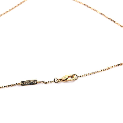 Van Cleef & Arpels 18K Yellow Gold Carnelian Vintage Alhambra Pendant Necklace 4 of 4