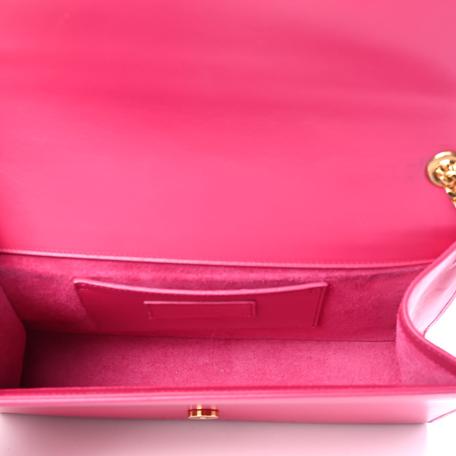 Saint Laurent Smooth Calfskin Medium Classic Monogram Kate Tassel Satchel Fuchsia 4 of 5