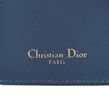 Christian Dior Calfskin 30 Montaigne Wallet Blue 6 of 6