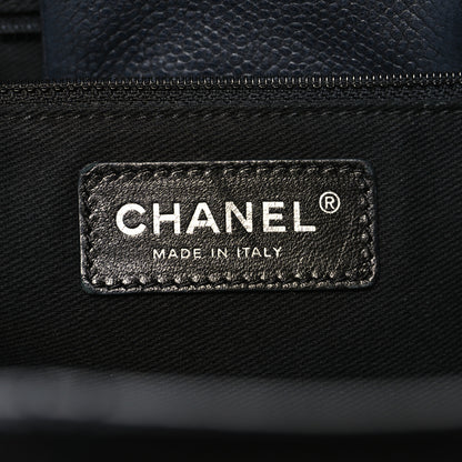 Chanel Caviar Stitched CC Shopper Tote Black 8 of 18