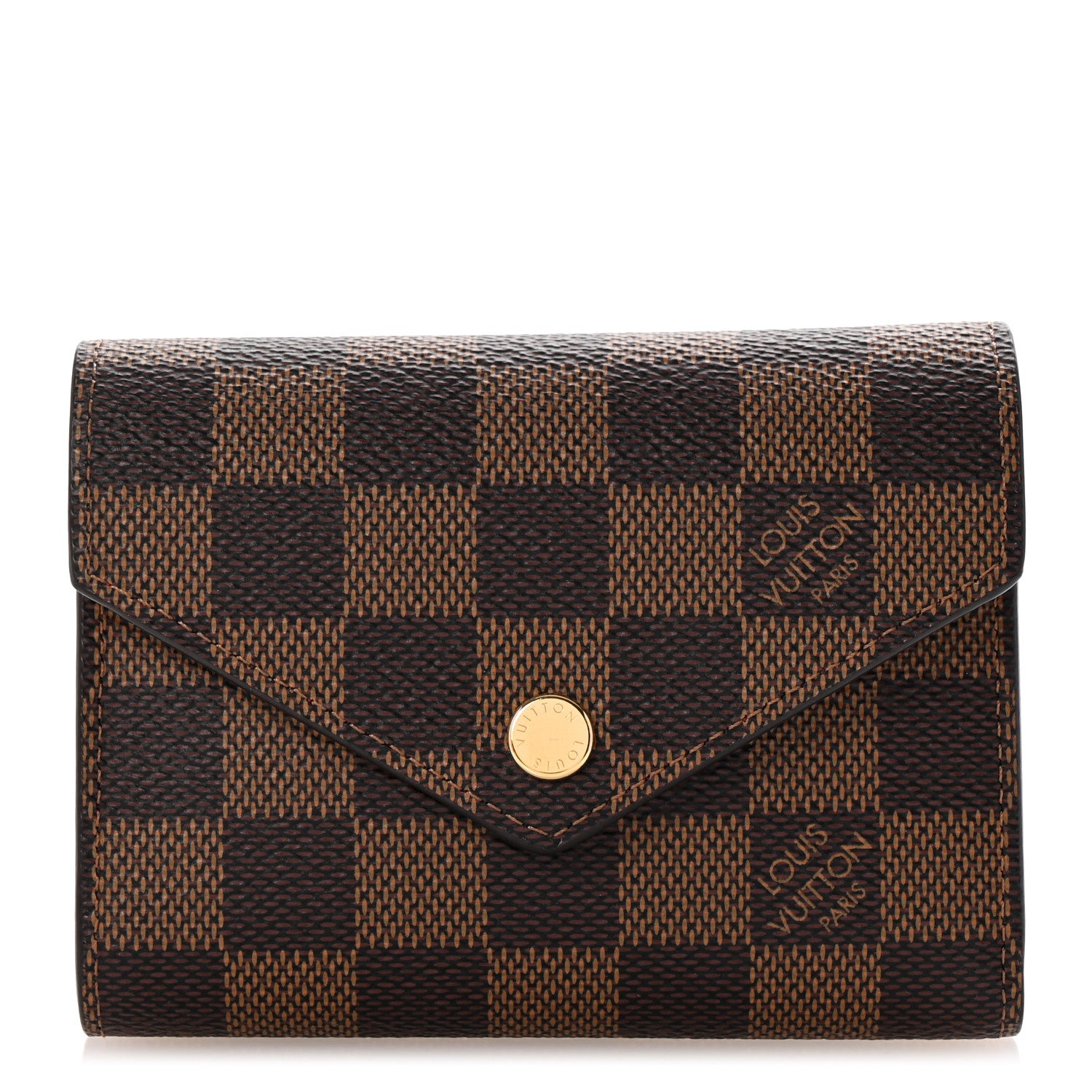 Louis Vuitton Damier Ebene Victorine Wallet Cherry 1 of 7