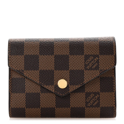 Louis Vuitton Damier Ebene Victorine Wallet Cherry 1 of 7