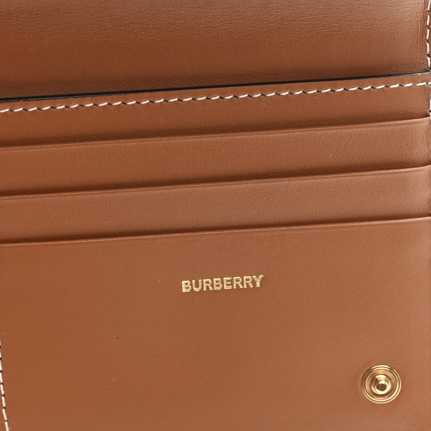 Burberry Vintage Check Large Billfold Wallet Archive Beige Briar Brown 6 of 6