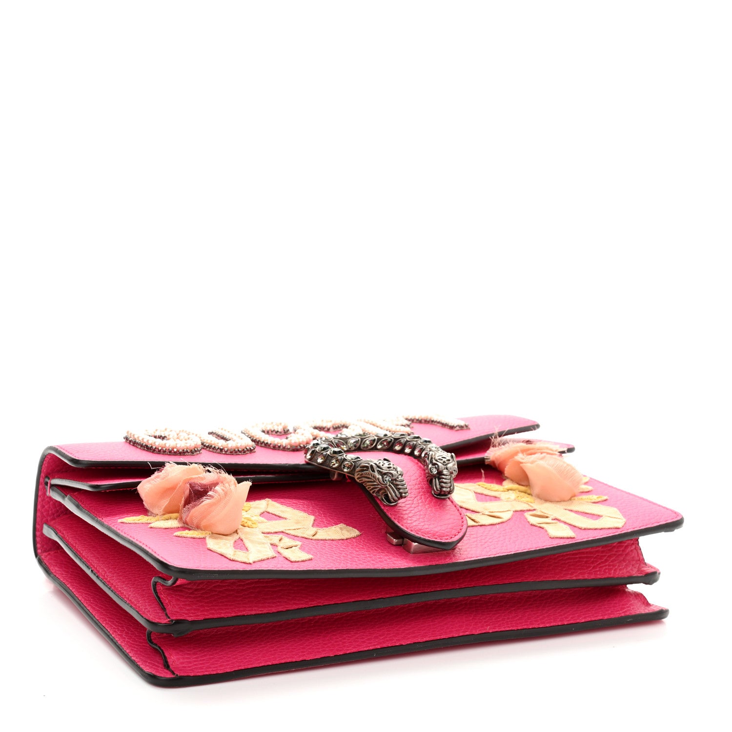 Gucci Pebbled Calfskin Embellished Guccify Small Dionysus Shoulder Bag Rosa 4 of 10
