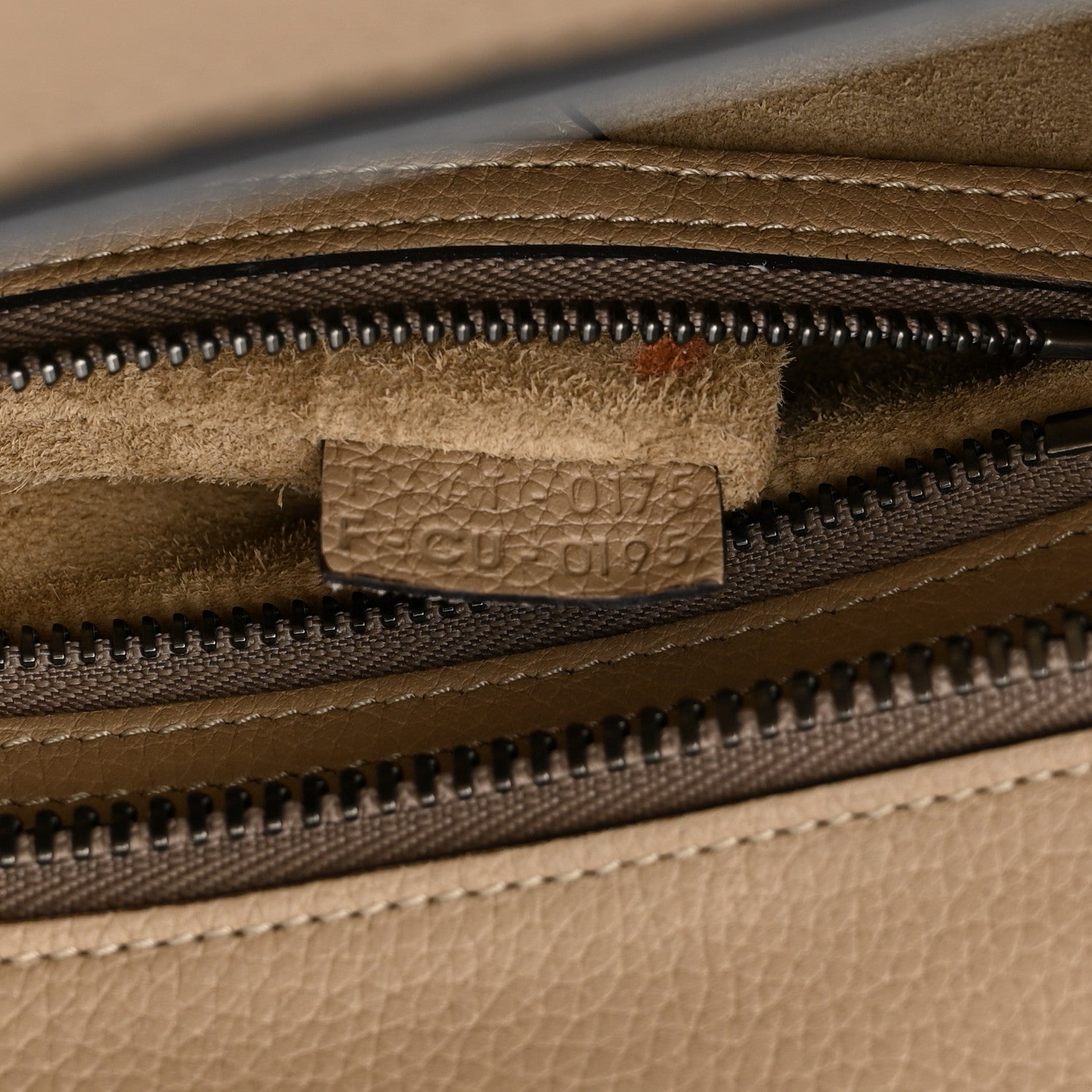 Celine Drummed Calfskin Micro Luggage Dune 8 of 14