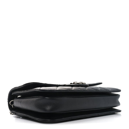 Chanel Goatskin Quilted Medium Perfect Edge Flap Black 4 of 10
