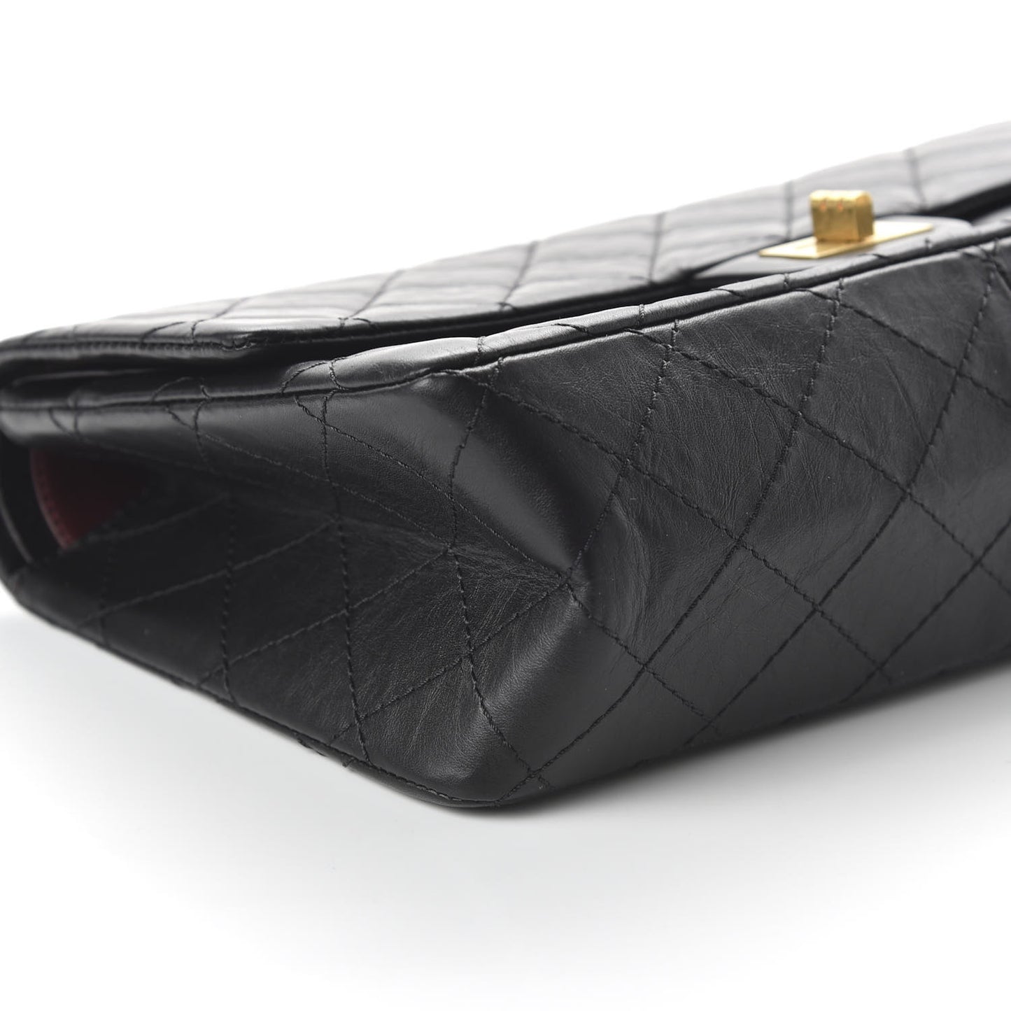 Aged Calfskin Quilted 2.55 Reissue 226 Flap Black