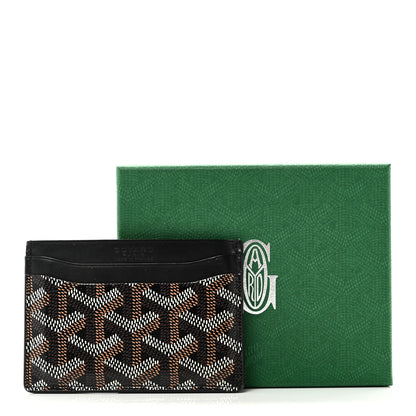Goyard Goyardine Saint Sulpice Card Holder Black 8 of 8