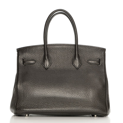 Hermes Taurillon Clemence Birkin 30 Graphite 6 of 28