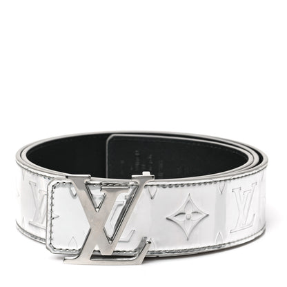 Louis Vuitton Monogram Miroir 40mm Reversible LV Initiales Belt 95 38 Silver 1 of 4
