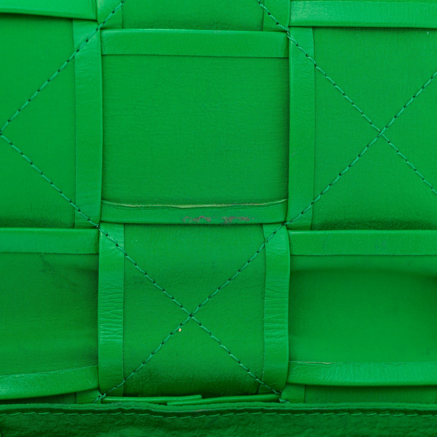 Paper Calfskin Intreccio Cassette Belt Bag Parakeet