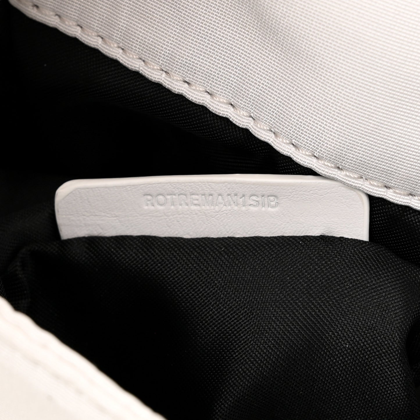 Nylon Graffiti Skull Small Crossbody Bag White Black