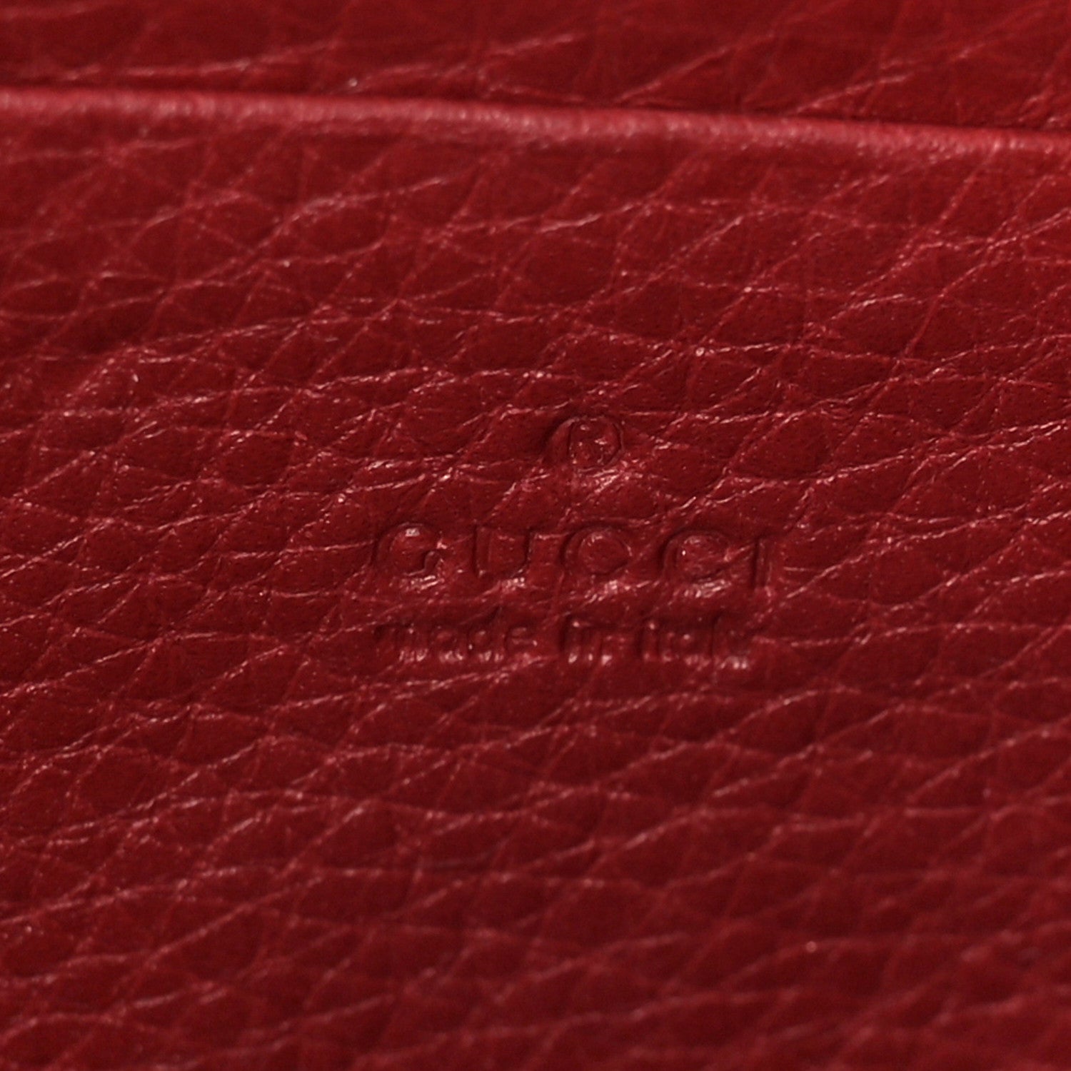 Gucci Calfskin GG Marmont Chain Wallet Vulcanic Red 6 of 8