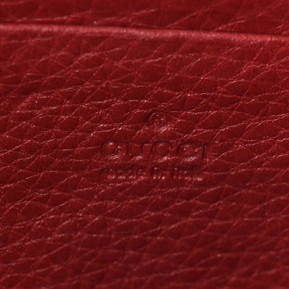 Gucci Calfskin GG Marmont Chain Wallet Vulcanic Red 6 of 8