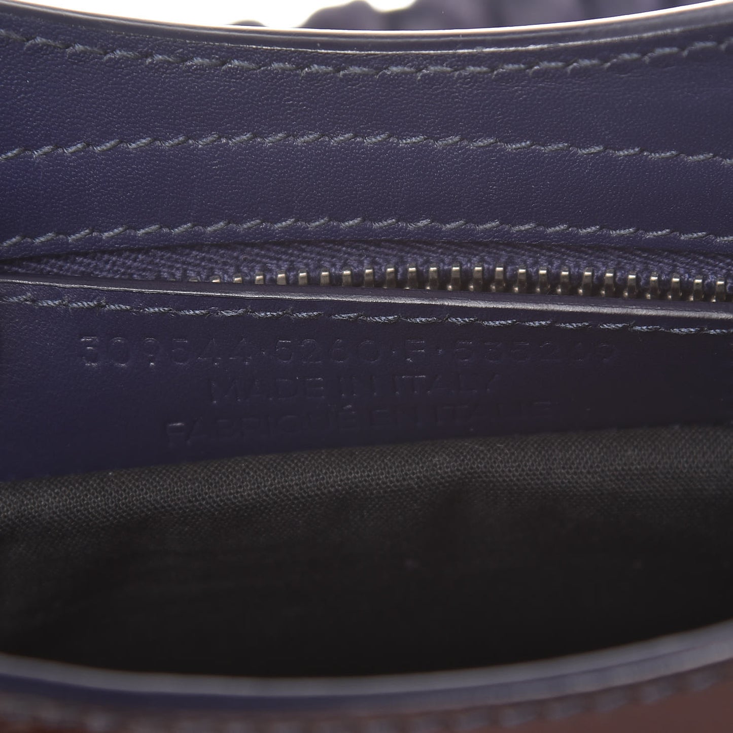 Smooth Calfskin Metallic Patent Giant 12 Silver Hardware Mini City Ultraviolet