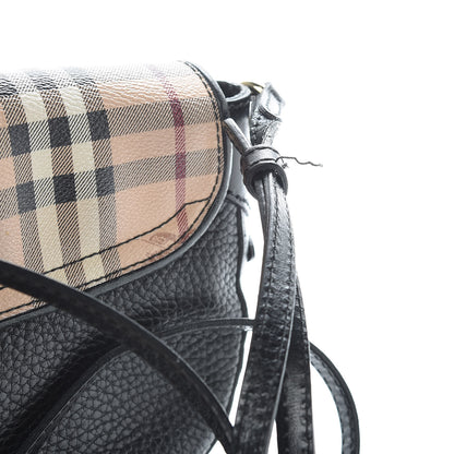 Burberry Haymarket Check Maydown Crossbody Bag Black 11 of 13