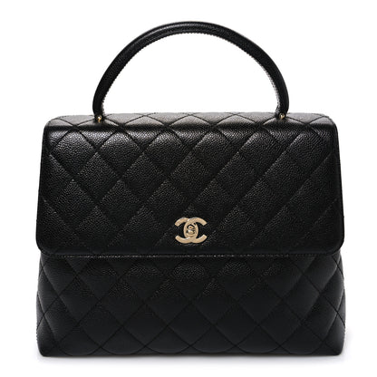 Chanel Caviar Quilted Jumbo Kelly Flap Black 1 of 10
