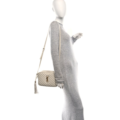 Saint Laurent Calfskin Matelasse Monogram Lou Camera Bag Crema Soft 2 of 10