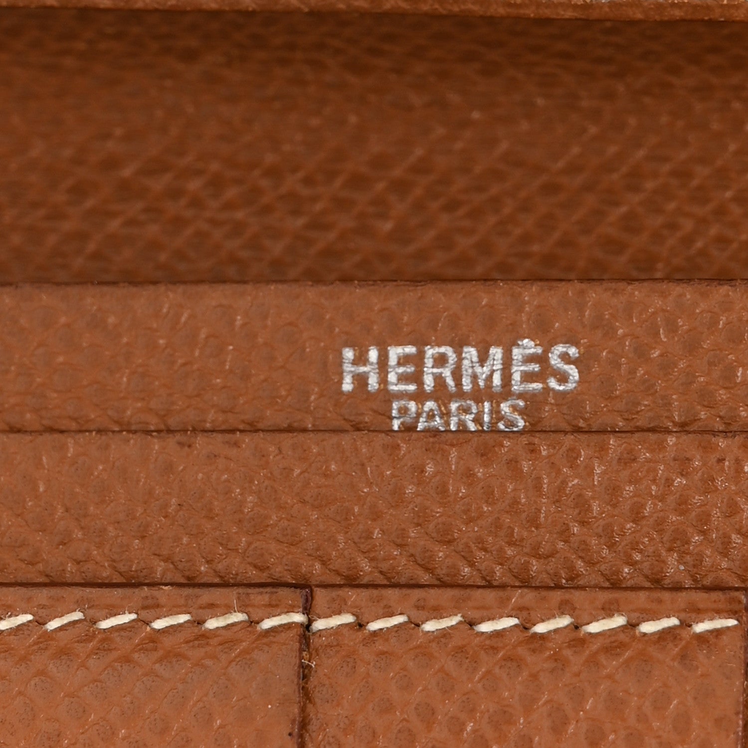 Hermes Courchevel Bearn Gusset Wallet Gold 6 of 8