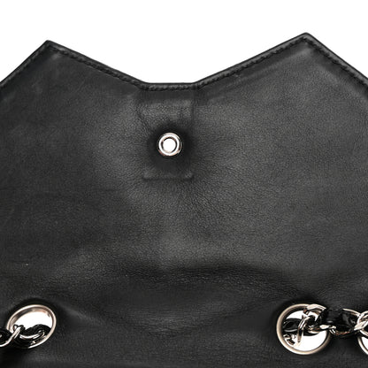 Chanel Patent Quilted Chevron Cutaway Flap Bag Black 12 of 14