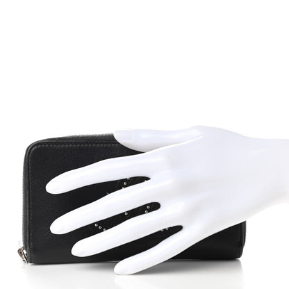 Chanel Lambskin Studded Small Timeless CC Zip Around Wallet Black 2 of 8