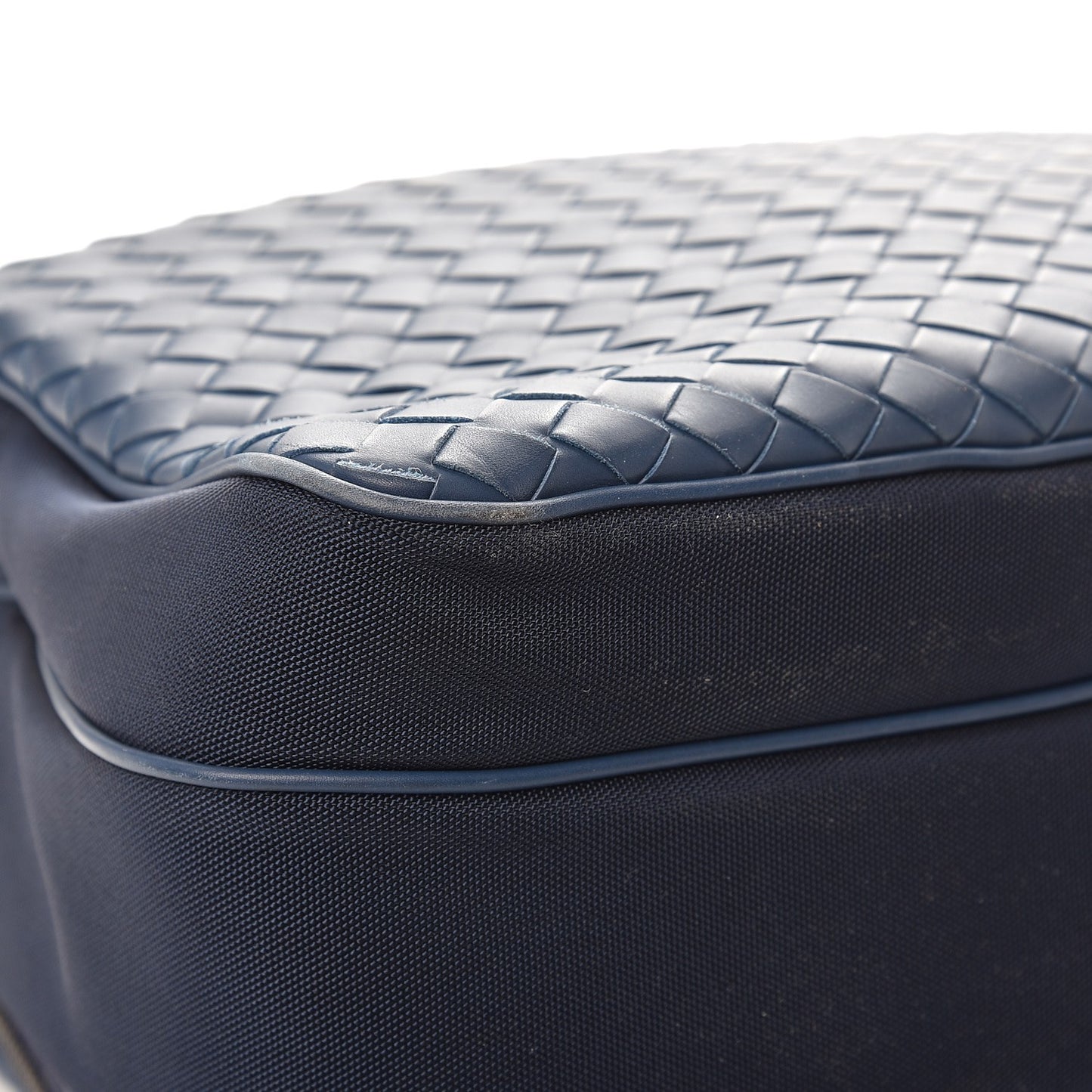 Canvas Calfskin Intrecciato Messenger Tourmaline Pacific