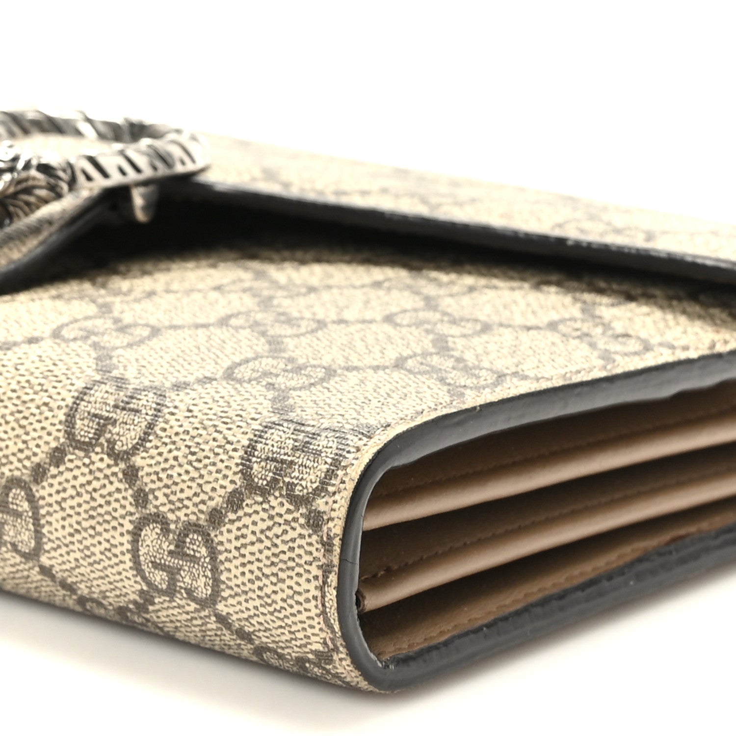 Gucci GG Supreme Monogram Mini Dionysus Chain Wallet Beige Taupe 10 of 10