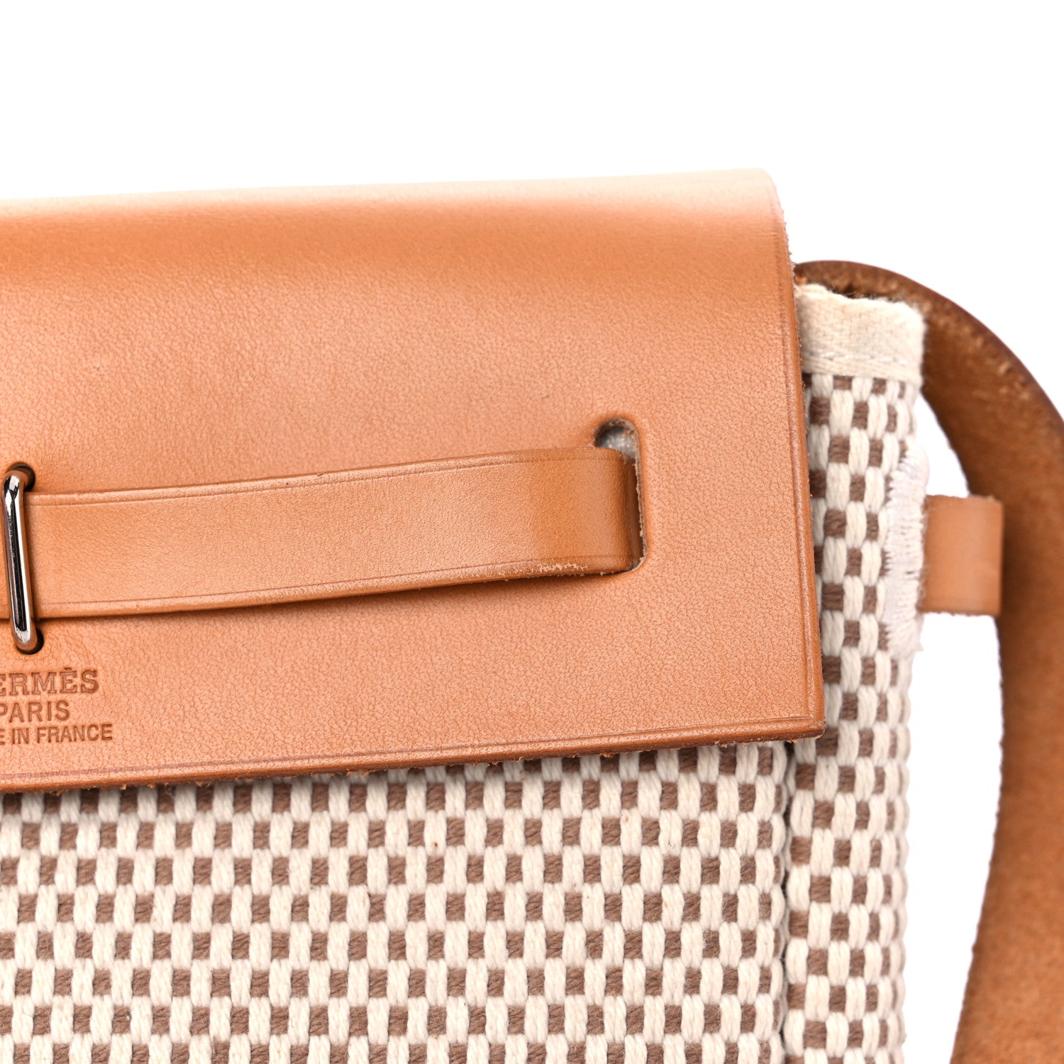 Hermes Toile Vache Calfskin Herbag TPM Natural 12 of 15