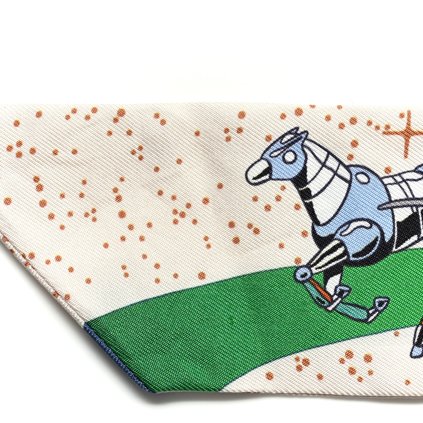 Silk Space Derby Twilly Creme Bleu Multicolor