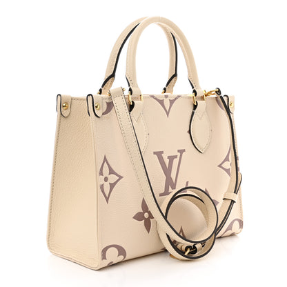 Louis Vuitton Empreinte Monogram Giant Onthego PM Creme Bois de Rose 3 of 11