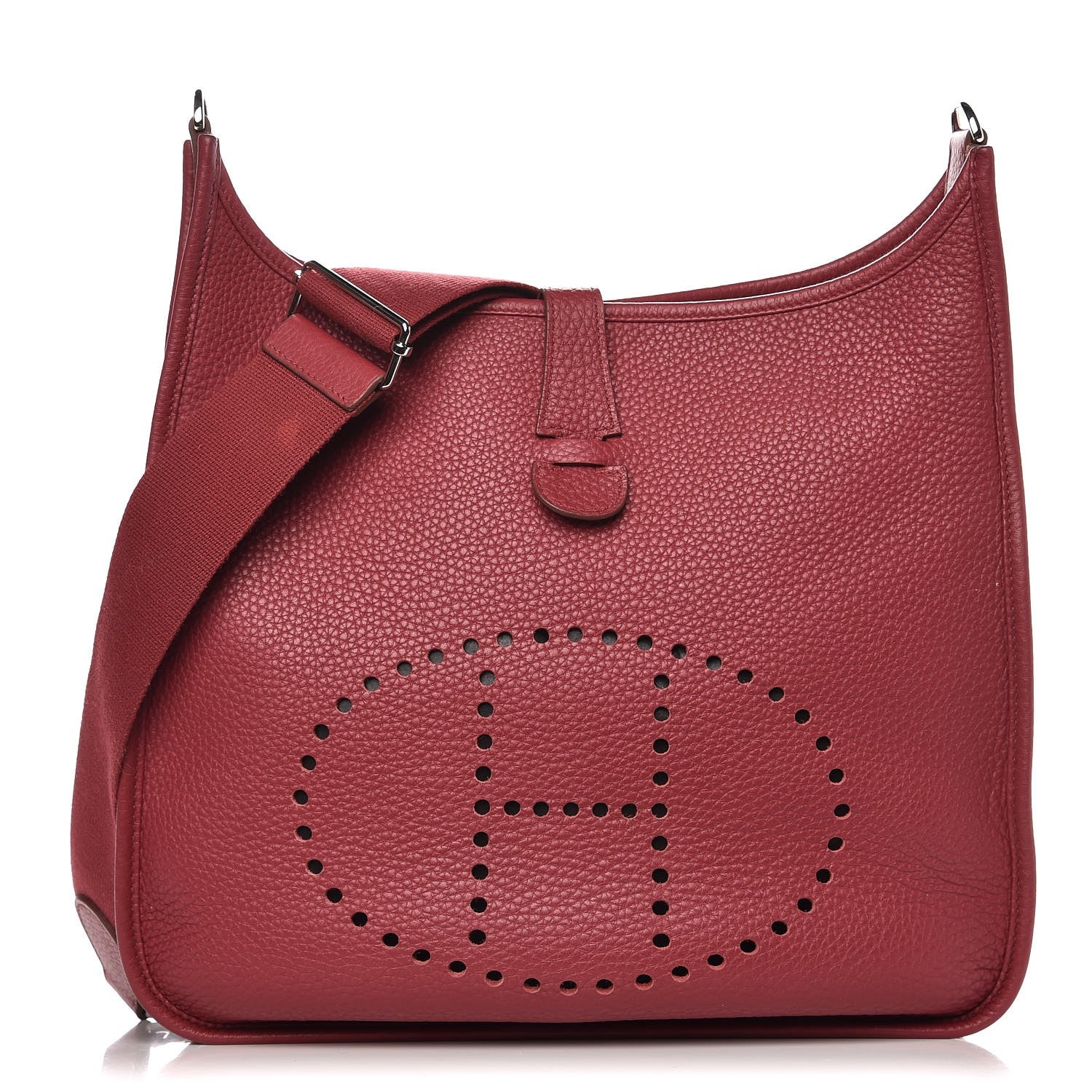 Hermes Taurillon Clemence Evelyne III GM Rubis 1 of 8