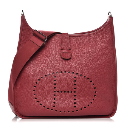Hermes Taurillon Clemence Evelyne III GM Rubis 1 of 8