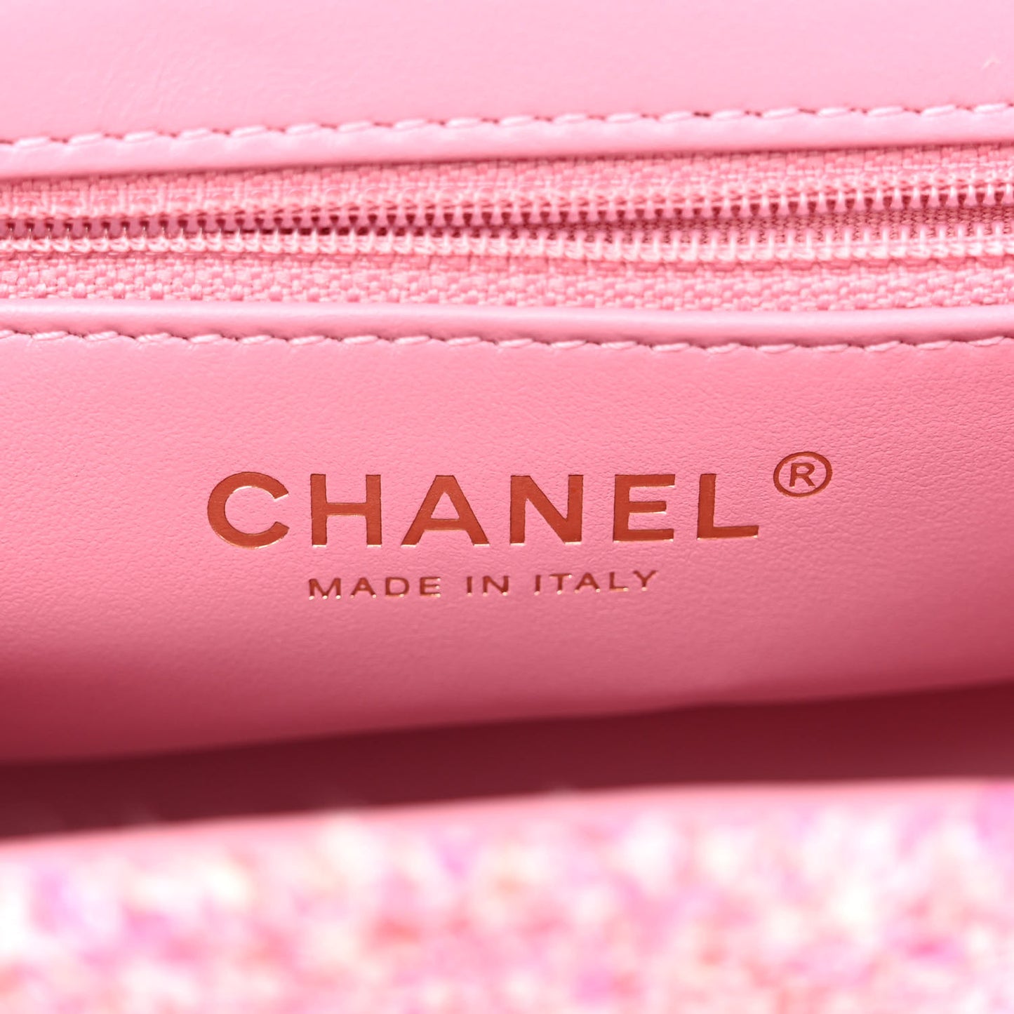 Tweed Quilted Nano Kelly Shopper Pink