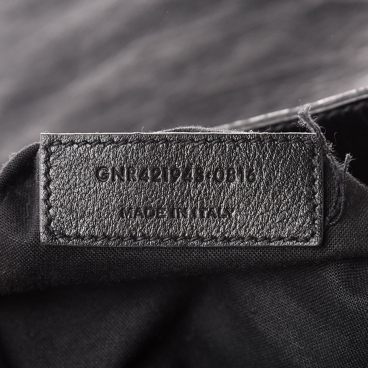 Crocodile Embossed Lambskin Festival Backpack Black