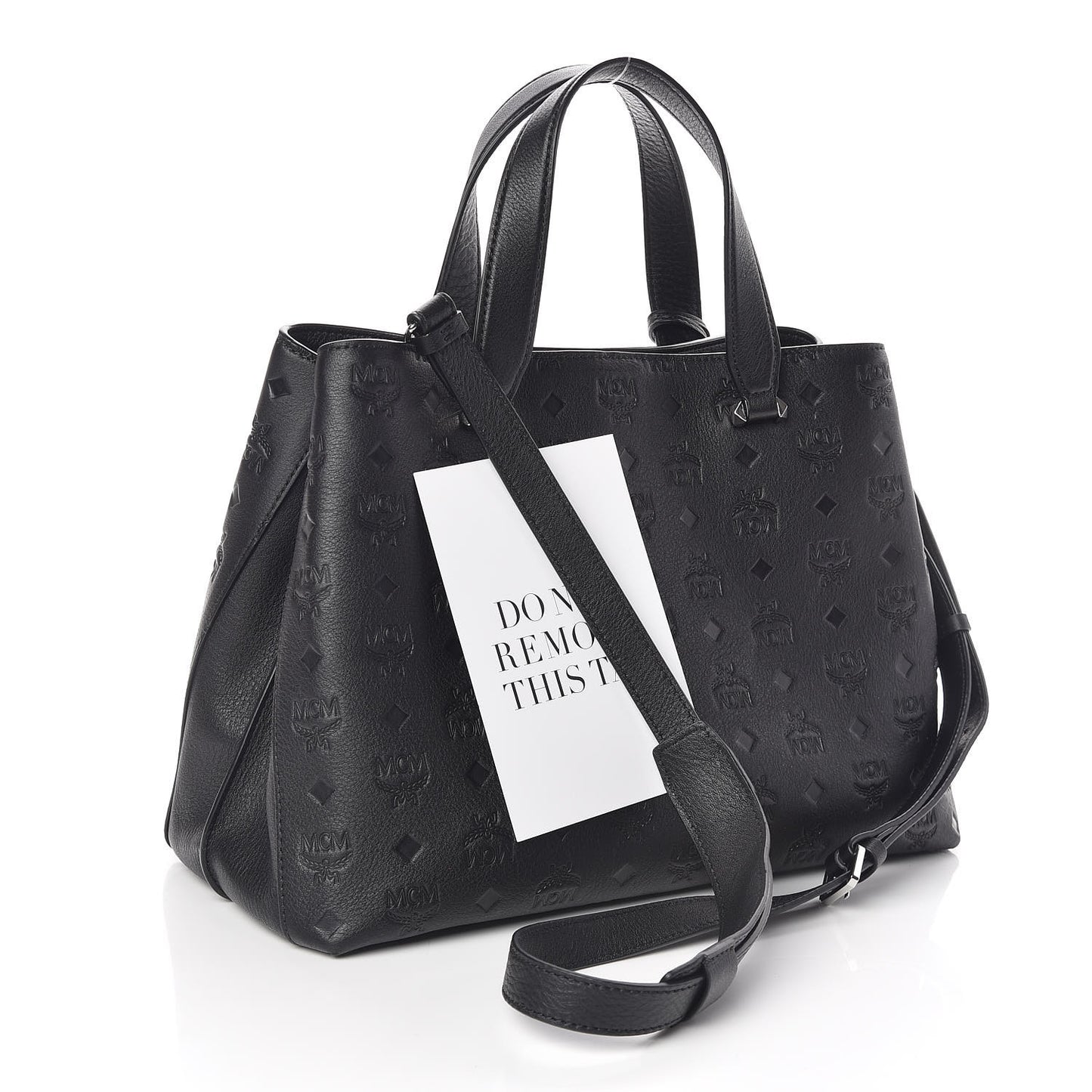 Calfskin Ottomar Monogram Large Essential Tote Black