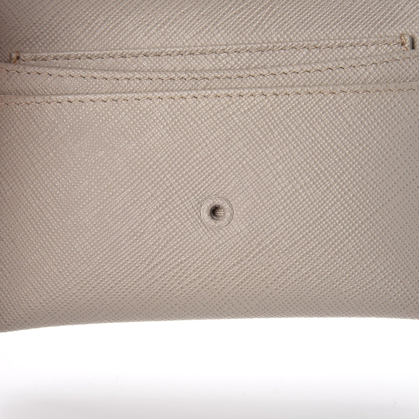 Saffiano Metal Flap Card Holder Pomice