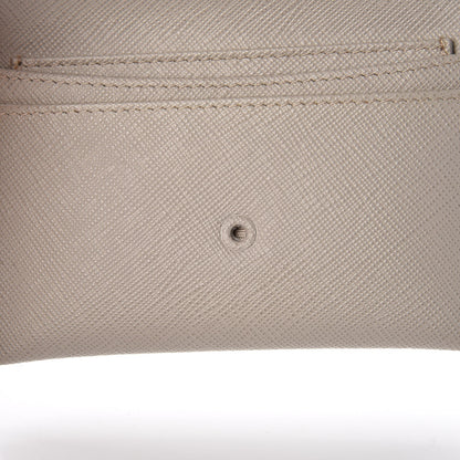 Prada Saffiano Metal Flap Card Holder Pomice 7 of 10
