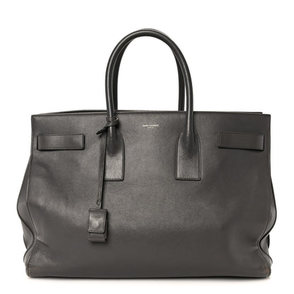 Saint Laurent Calfskin Large Sac de Jour Carryall Grey 1 of 13