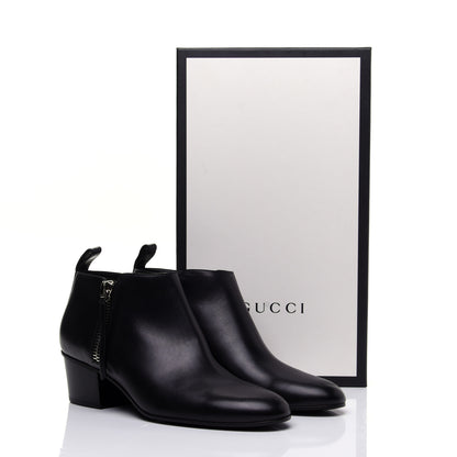 Gucci Kid Ankle Booties 38 Black 11 of 11