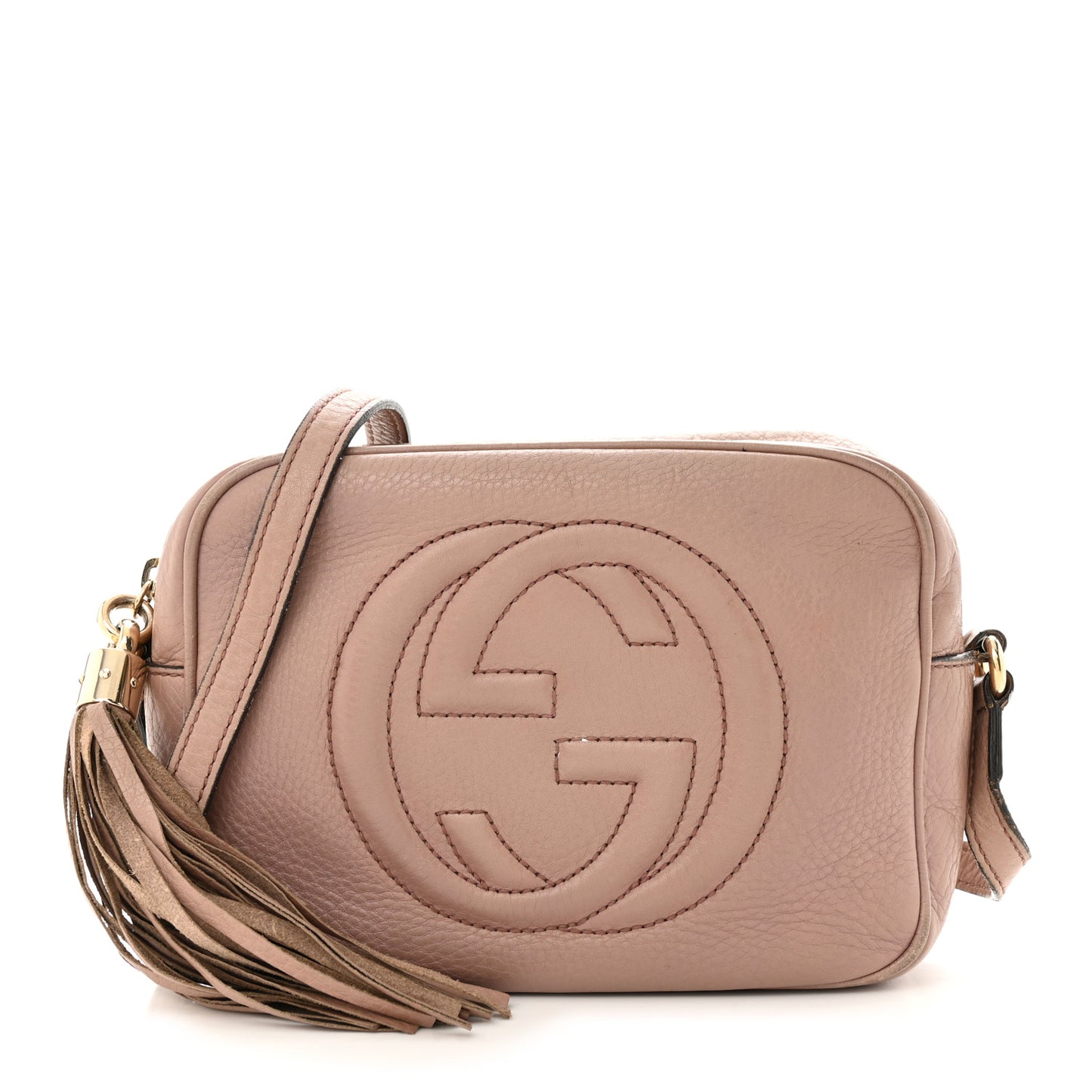 Cellarius Calfskin Small Soho Disco Bag Dark Cipria