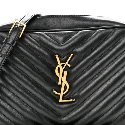 Saint Laurent Calfskin Matelasse Monogram Lou Camera Bag Black 9 of 11